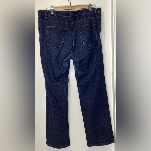 Eileen Fisher Jeans, Straight Leg, Dark Wash, Lg - Picture 11 of 11